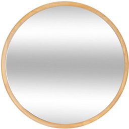 Atmosphera Lustro okrągłe w drewnianej ramie KIM, Ø