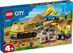 LEGO CITY 60391 CIężARóWKI I DźWIG Z KULą