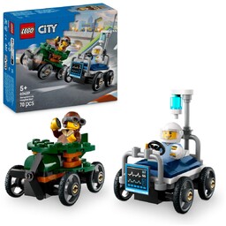 LEGO City, klocki, Zestaw wyścigówek: samolot kontra łóżko