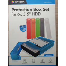 Zestaw Icybox 6x obudowa osłona etui na dyski