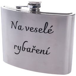 Piersiówka metalowa "Na wesoły połów", 1 l