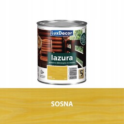 LUXDECOR LAZURA DO DREWNA 4,5L SOSNA