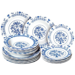 Banquet Porcelanowy zestaw talerzy ONION 18 szt.