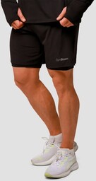 GymBeam Spodenki do biegania Pulse 2w1 Black