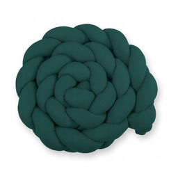 Ochraniacz warkocz pleciony do łóżeczka XXL - butelkowa