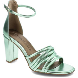 Marco Tozzi Zielone Sandały Eleganckie Buty Na Obcasie