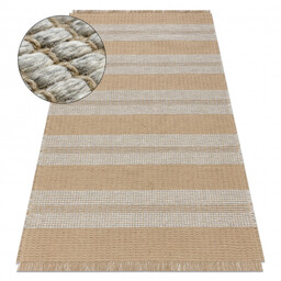 Dywan JUTE 3734 beż / szary pasy -