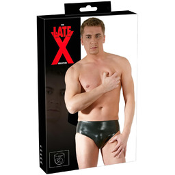 LATEX - męskie majtki z wewnętrznym dildo analnym