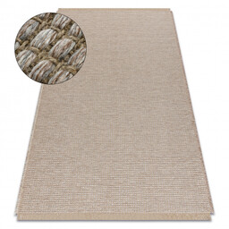 Dywan JUTE 3652 beż / szary jednolity -