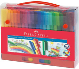 Flamastry Faber Castell Connector 60 sztuk w walizce