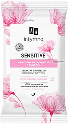 AA - Intymna Sensitive - Delikatne chusteczki