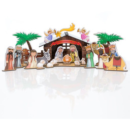 Szopka Bożonarodzeniowa drewniana