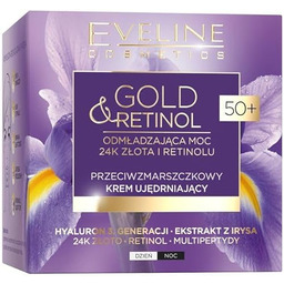 Eveline Cosmetics Gold&Retinol Przeciwzmarszczkowy krem ujędrniający 50+