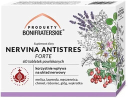 Produkty Bonifraterskie Nervina antistres Forte, 60 tabletek
