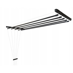 Suszarka Sufitowa Łazienka Balkon 5pr/140cm Czarna