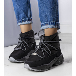 Czarne śniegowce Big Star KK274274-37