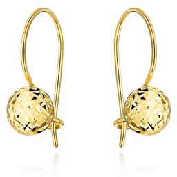 Kolczyki Złote Kółko Diamentowane na Biglu pr 585