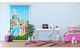 AG Design Księżniczki w ogrodzie, Disney, zasłony