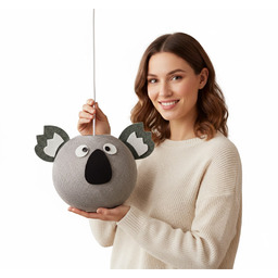 Lampa Sufitowa Cotton Balls Koala Ręcznie Robiona