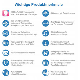 Niania elektroniczna VTech wielokolorowy