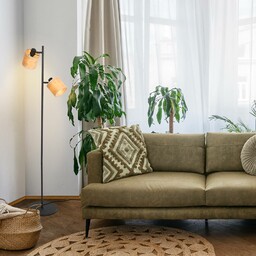 Steinhauer Lampa stojąca bambus, 2-punktowa