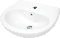 DEANTE Umywalka ceramiczna ścienna 45,7x36,4cm z miejscem