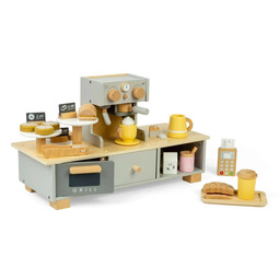 Kawiarnia dla dzieci z wyposażeniem 32 elementy Bigjigs