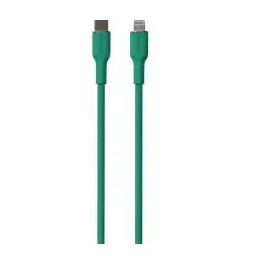 Puro Soft USB-C do Lightning 1,5m Zielony Kabel