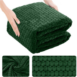Koc 200 x 220 Mikrofibra Tłoczona Pluszowa Ala