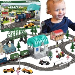 WOOPIE Pociąg Elektryczny Kolejka Tor XXL Ciuchcia Lokomotywa