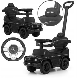 Jeździk z rączką pchacz chodzik Mercedes G350d czarny