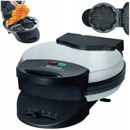 Gofrownica Tefal WM310D stal nierdzewna czarna 1000W Serca
