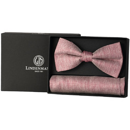 Zestaw Różowa muszka i poszetka L1012