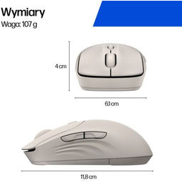 Hewlett-packard Mysz HP 400 Quiet Maple Wireless Mouse