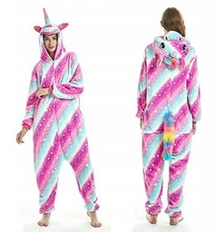 Onesie Jednorożec Unicorn Tęczowy Różowy L