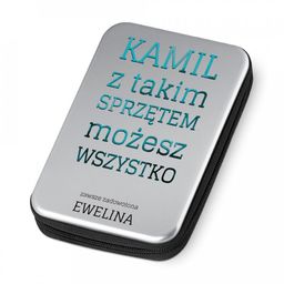 Narzędzia w etui zestaw z nadrukiem dla chłopaka