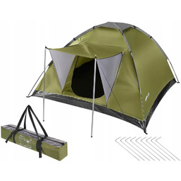 Namiot Turystyczny 4 Osobowy Kempingowy Lekki Enero Pokrowiec