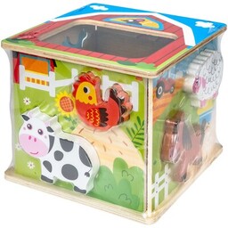 SMILY PLAY Zabawka edukacyjna Kostka Farma Sorter SPW84948