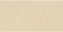 Gres szkliwiony stopnica RAGNAR cream mat 29,8x59,8 gat.