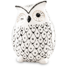 Skarbonka figurka sowa dekoracyjna ceramika 13x9x8,5 141507