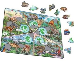 Układanka Okresy Dziejów Świata + Dinozaury Maxi