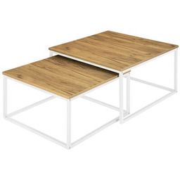 LOFTINSPIRED Zestaw stolików kawowych Velen Kwadratowy Craft +