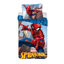 Jerry Fabrics Pościel bawełniana 140x200 Spiderman Człowiek Pająk