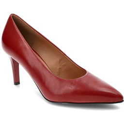 Czerwone Szpilki Szydłowski Eleganckie Skórzane Buty