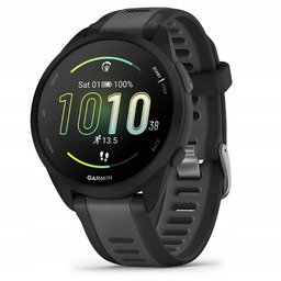 Smartwatch sportowy Garmin Forerunner 165 Amoled 43mm Czarny