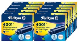 Naboje do pióra wiecznego krótkie 4001 TP/6 PELIKAN