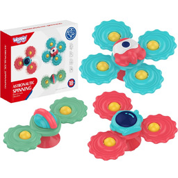 WOOPIE BABY Gryzak Spinner Wirujący z Przyssawką Zestaw