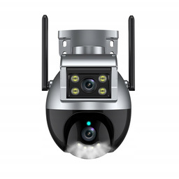 Kamera Dwa Obiektywy Zewnętrzna Obrotowa Tuya Smart Po