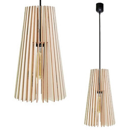 Team Wisząca lampa loftowa 137623620231 nad łóżko drewno