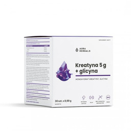 Kreatyna 5 g, monohydrat + glicyna, Aura Herbals,